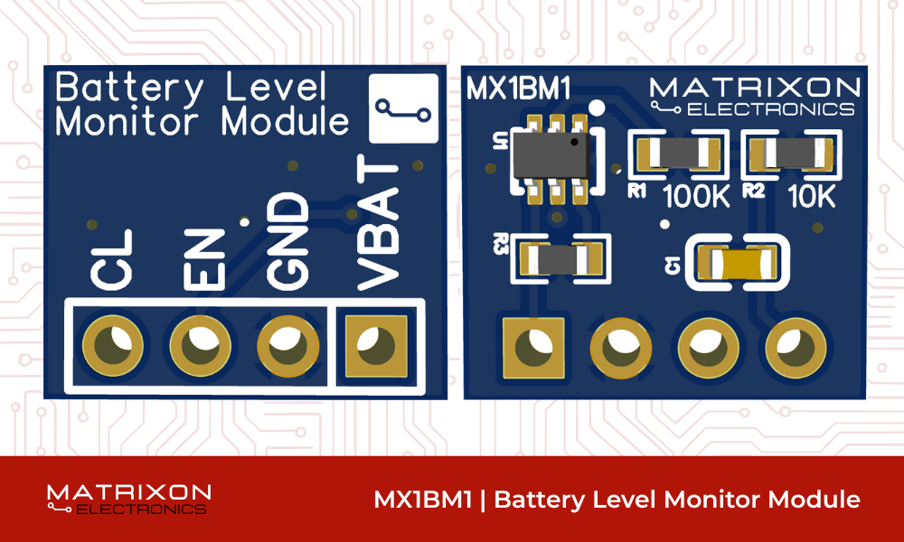 Battery Level Monitor Module MX1BM1 – Product Datasheet