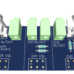 Audio Splitter Passive audio splitter mixer board Passive Audio Controller Board Gerber Files – MX4I1 stereo splitter mixer PCB