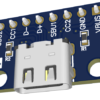 USB Type-C receptacle close-up on breakout board for prototyping applications