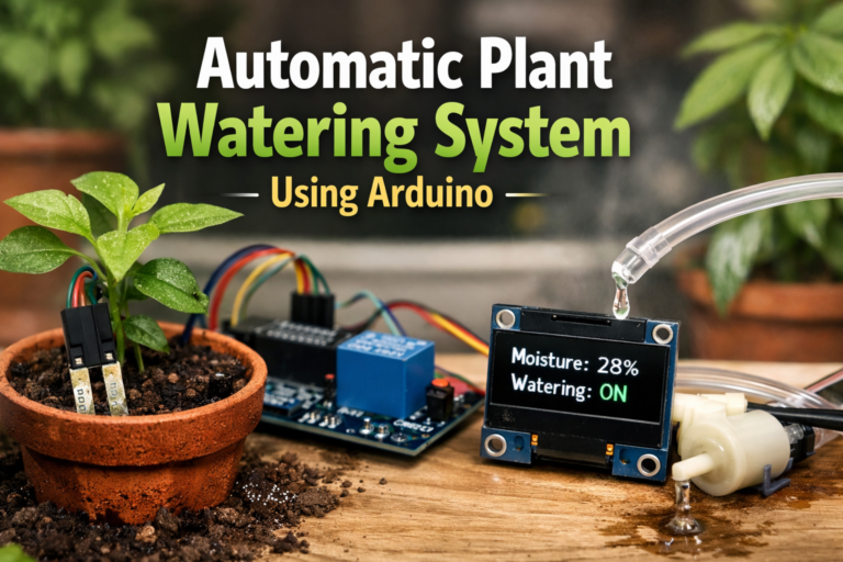 Automatic Plant Watering System Using Arduino (Smart Irrigation Project)