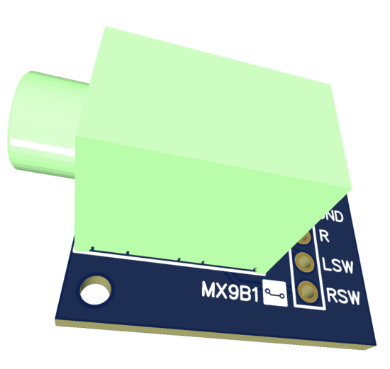 3.5 mm audio female jack breakout gerber file PCB layout