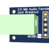 Breadboard-friendly 3.5 mm audio jack breakout module 2.54 mm pins gerber file