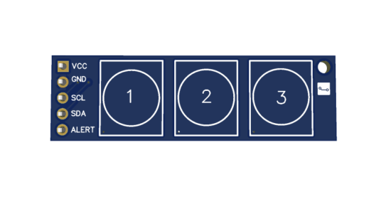 3-Ch Capacitive Touch Sensor Module with I²C Gerber File (CAP1203) – MX3I1