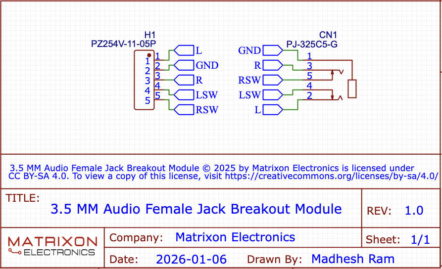 3.5mm audio jack breakout schematics